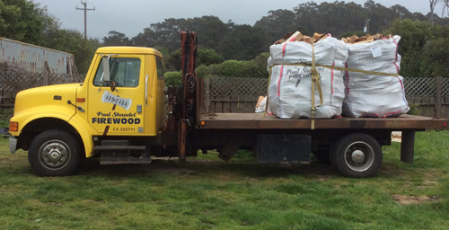 Image Of Firewood Delivery Truck